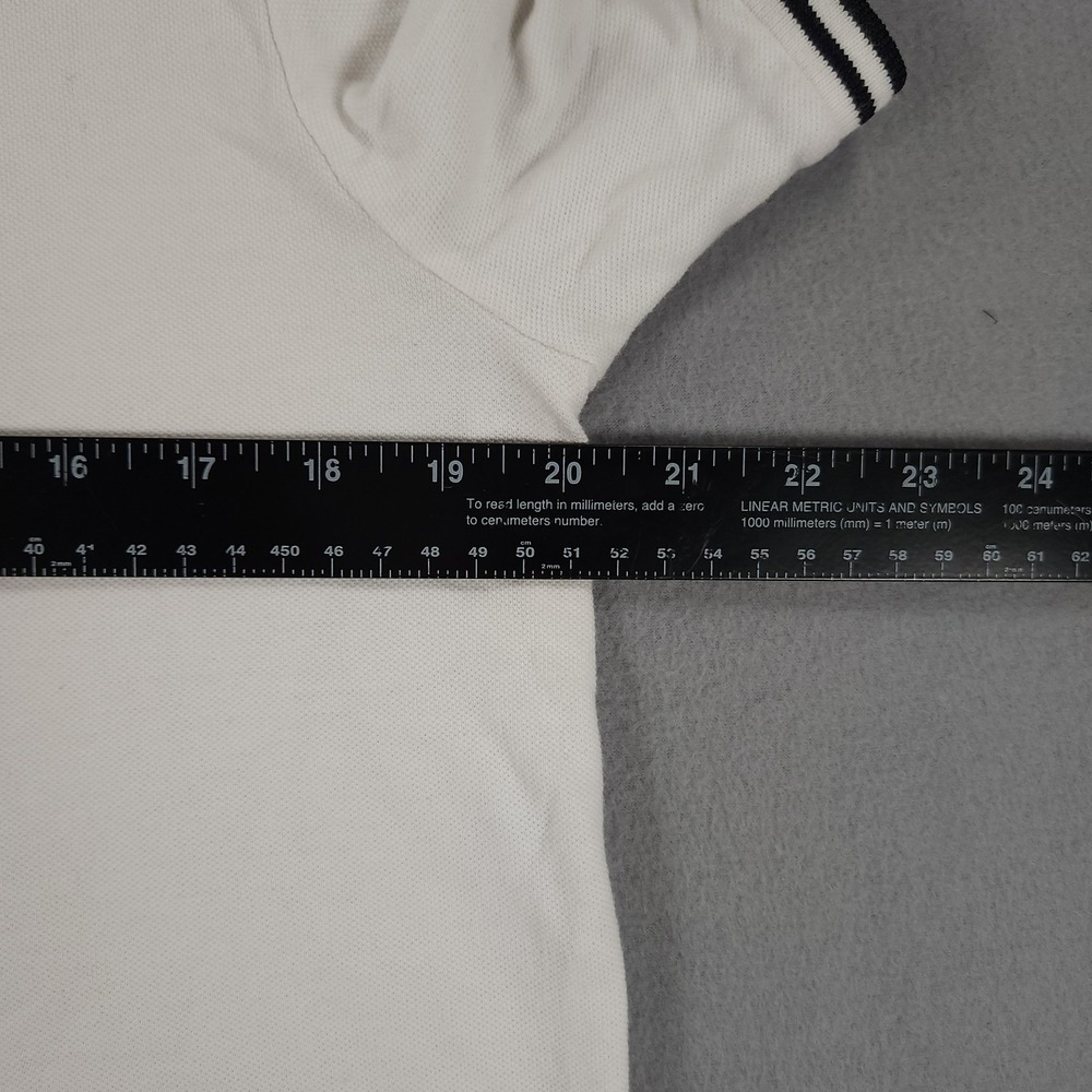H&M Men's Regular Fit Band Collar Short Sleeve Shirt White Size M 100% Cotton - Picture 5 of 9